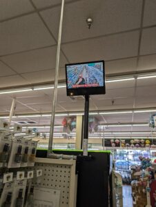 a CCTV camera in a store installed by Shoreworx