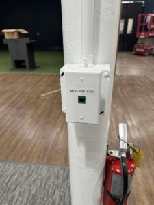 Category 6 Data Jack Installed on post