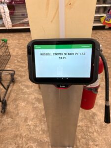 Price checker kiosk installed at Dollar Tree